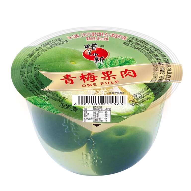 Thạch chén trái cây vị mận xanh