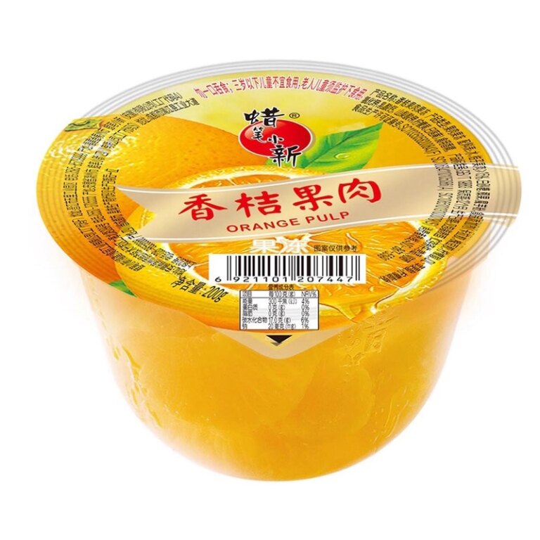 Thạch chén trái cây vị quýt