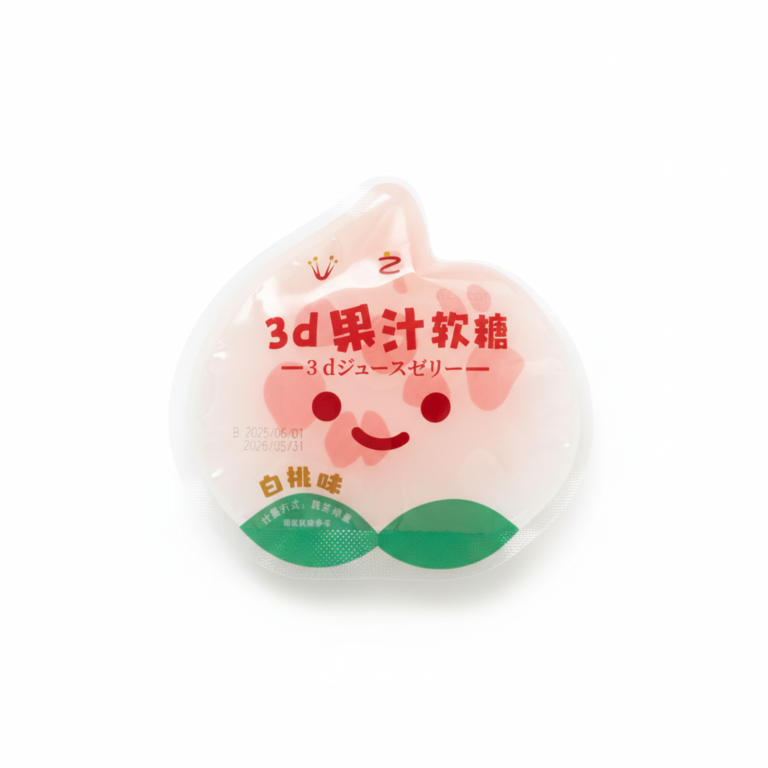 Youzhi Weipin – Kẹo Dẻo Nước Trái Cây Hình 3D Vị Đào Trắng 32g