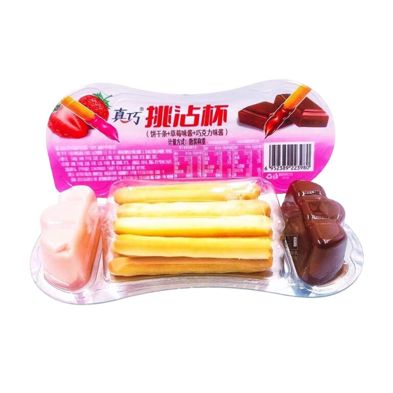 Bánh quy chấm (hương socola và hương dâu)