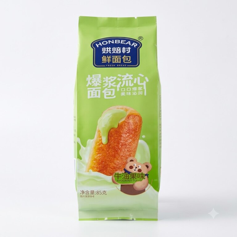 Honbear – Bánh Mì Nhân Kem Chảy Vị Bơ 85g